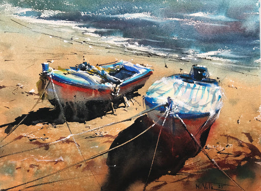 Two Boats On The Shore